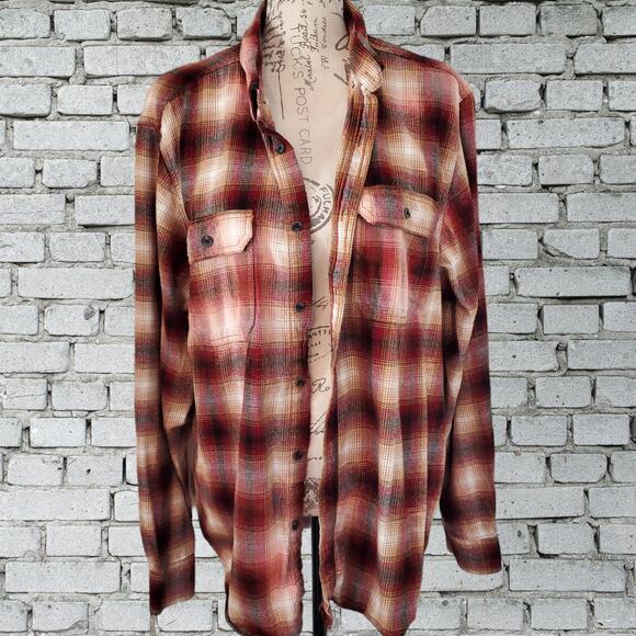 Fall Mood List Custom Flannel Shirt, Leaves Hot Chocolate, Cozy Sweaters, XL - Picture 6 of 7